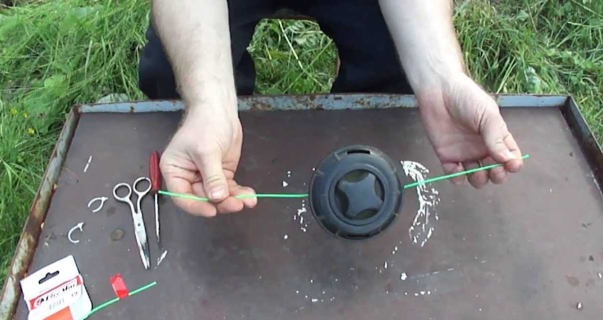 Как намотать леску на триммер на катушку