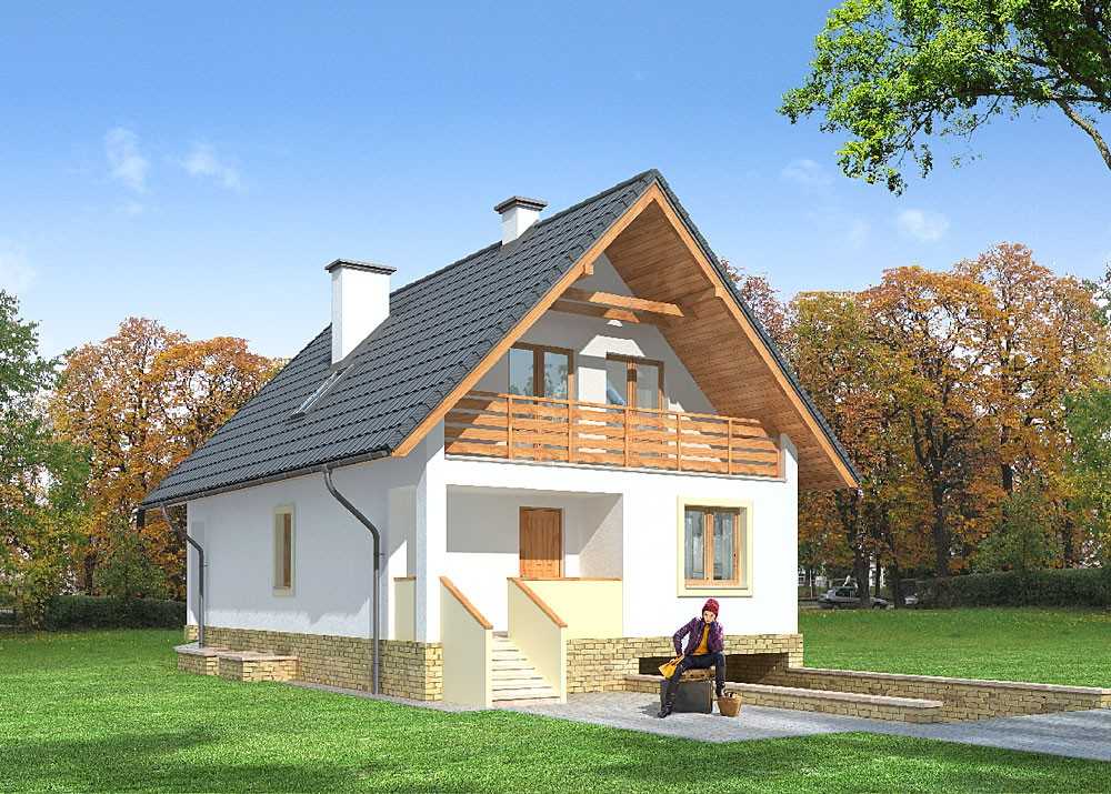Дом из бруса с мансардой, деревянный дачный домик с мансардой, планировки дома из бруса с мансардой