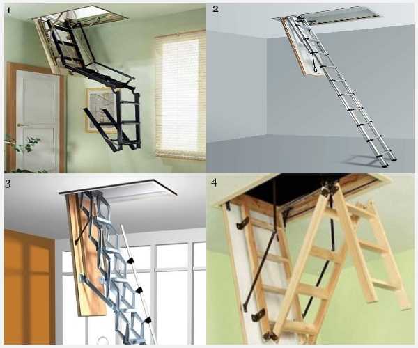 Лестница на чердак раскладная - плюсы, минусы и конструкция