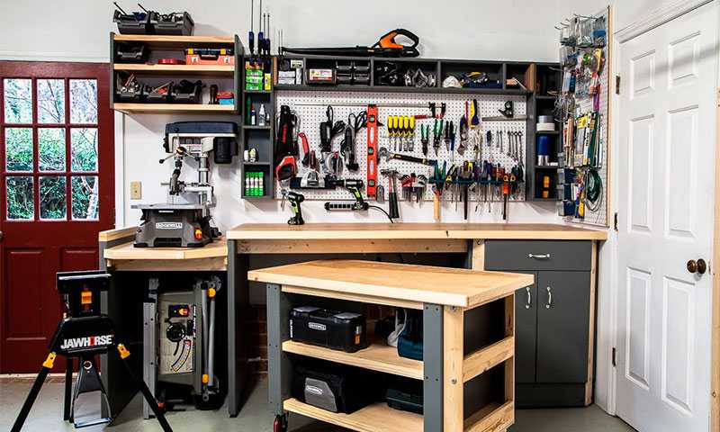 Мебель для гаража и мастерской: чем можно укомплектовать, как сделать своими руками