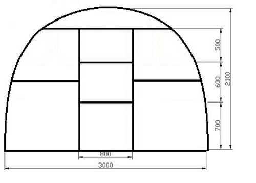 Размеры теплицы из поликарбоната: стандартные параметры 2х3 и 3х4 и оптимальные размеры 3 на 4 и 3х6, парники шириной 2 метра и длиной 6 метров - 6х3, теплицы метражом 3х4 и 3 на 8 м