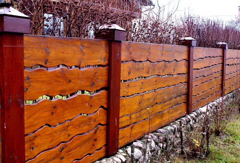 Забор из необрезной доски своими руками: фото - инструкция