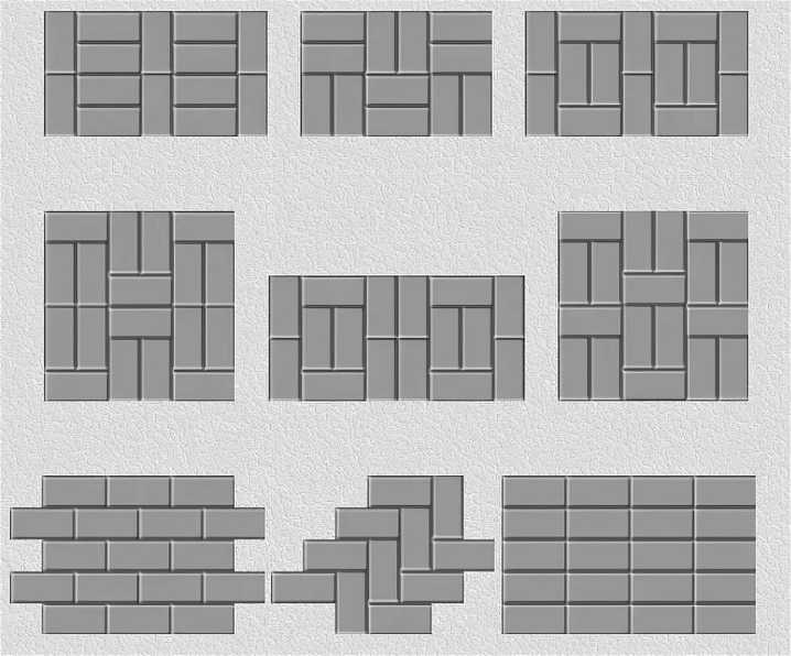 Схема укладки тротуарной плитки – методы и варианты, рисунки и советы