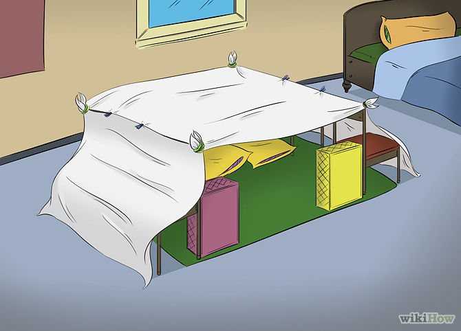 Как сделать шалаш дома. часть 1 сооружение простейшей крепости из одеял