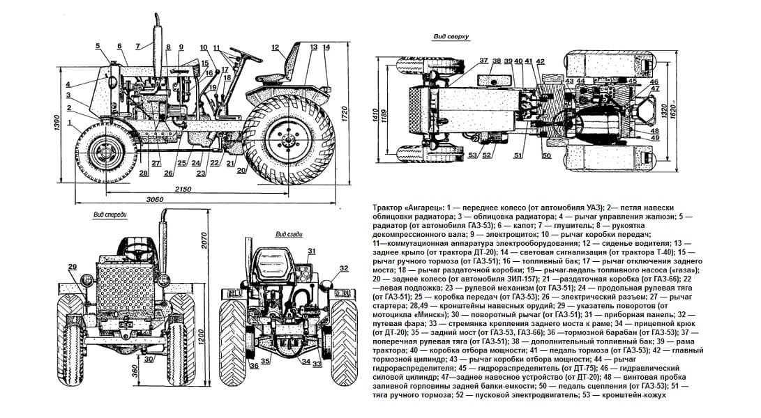 Мини-трактор переломка: особенности самодельных моделей. как сделать полноприводный мини-трактор с ломающейся рамой своими руками по чертежам?