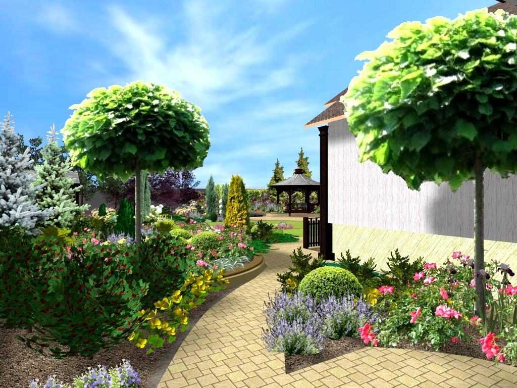 Ландшафтный дизайн участка 4 сотки: выбор садовых объектов