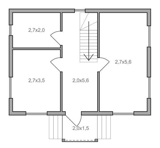 Строим каркасный домик 6 на 8 своими руками: одноэтажный или двухэтажный проект с мансардой и без- обзор +видео