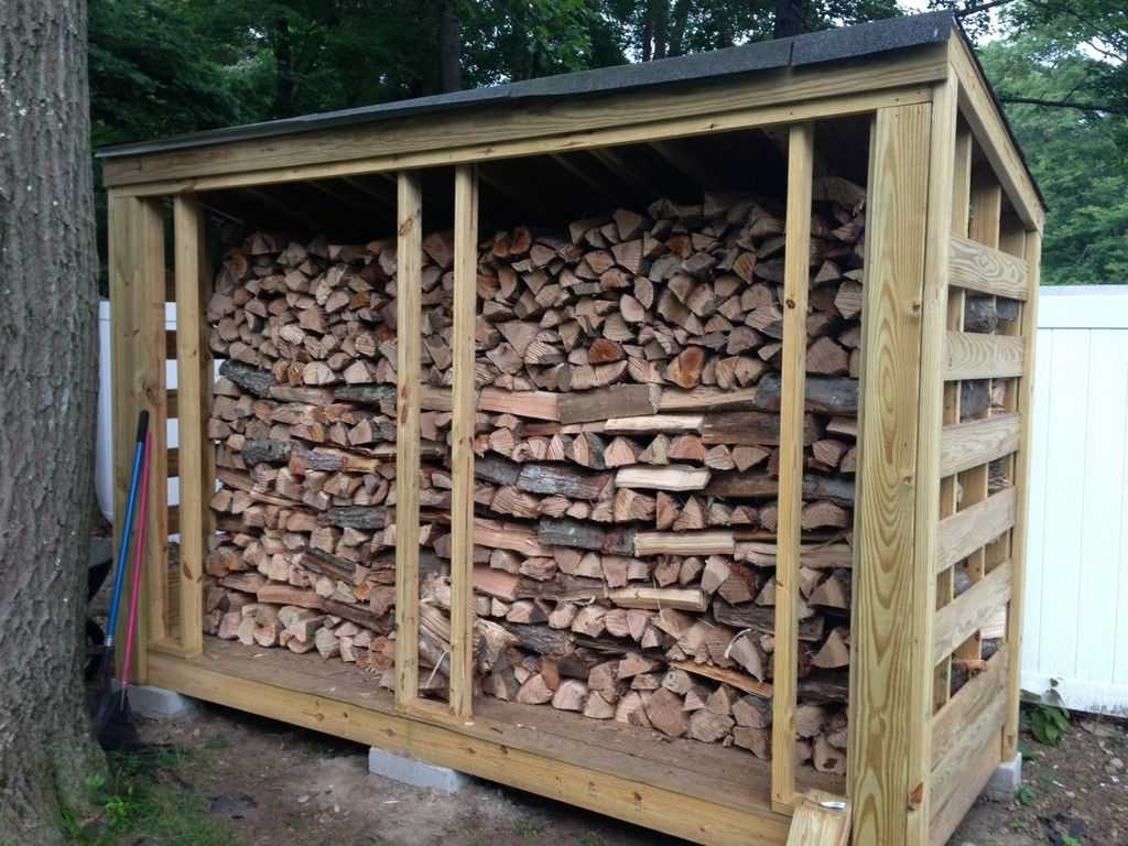 Хранение дров: на даче, на улице, в доме, в бане, в гараже