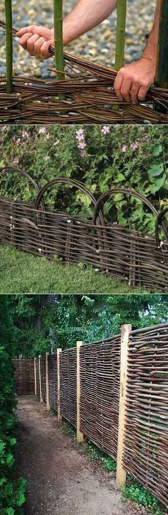 Забор из ивы (46 фото): как сделать изгородь из живой ивы и плетёных прутьев своими руками по пошаговой инструкции? схемы плетения