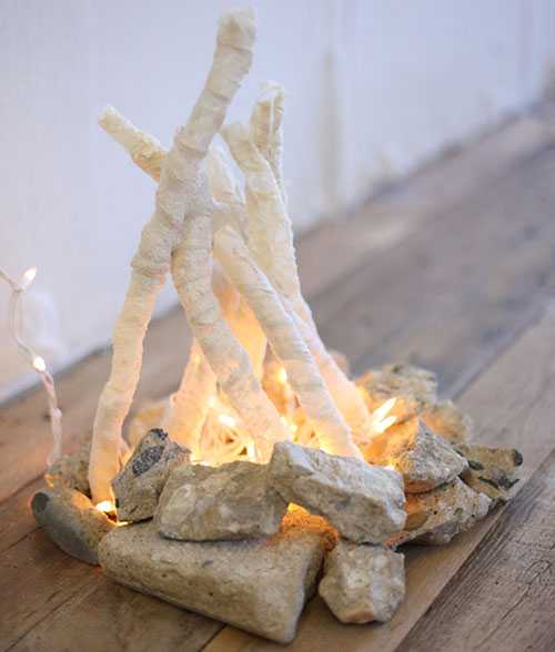 Имитация огня в камине - реально рабочие идеи - камины и печи