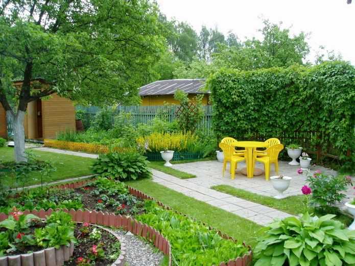 Дизайн сада (154 фото): ландшафтное проектирование участка и огорода площадью 6 соток, с  какими цветами сочетается лилейники