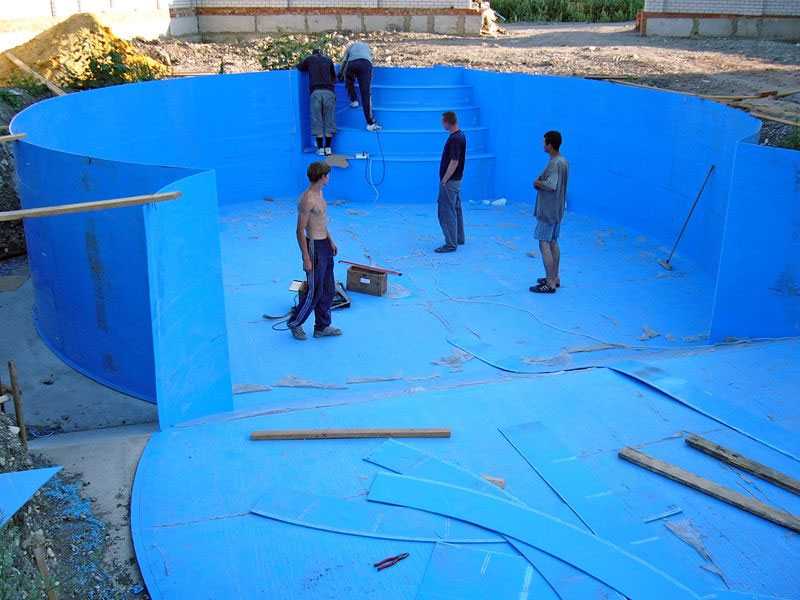 Строим бассейн из полипропилена своими руками