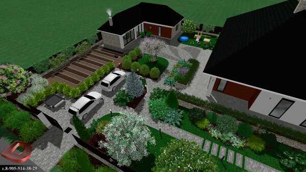 Ландшафтный дизайн участка площадью 6 соток (81 фото): планировка дачного участка, красивые проекты садовой зоны