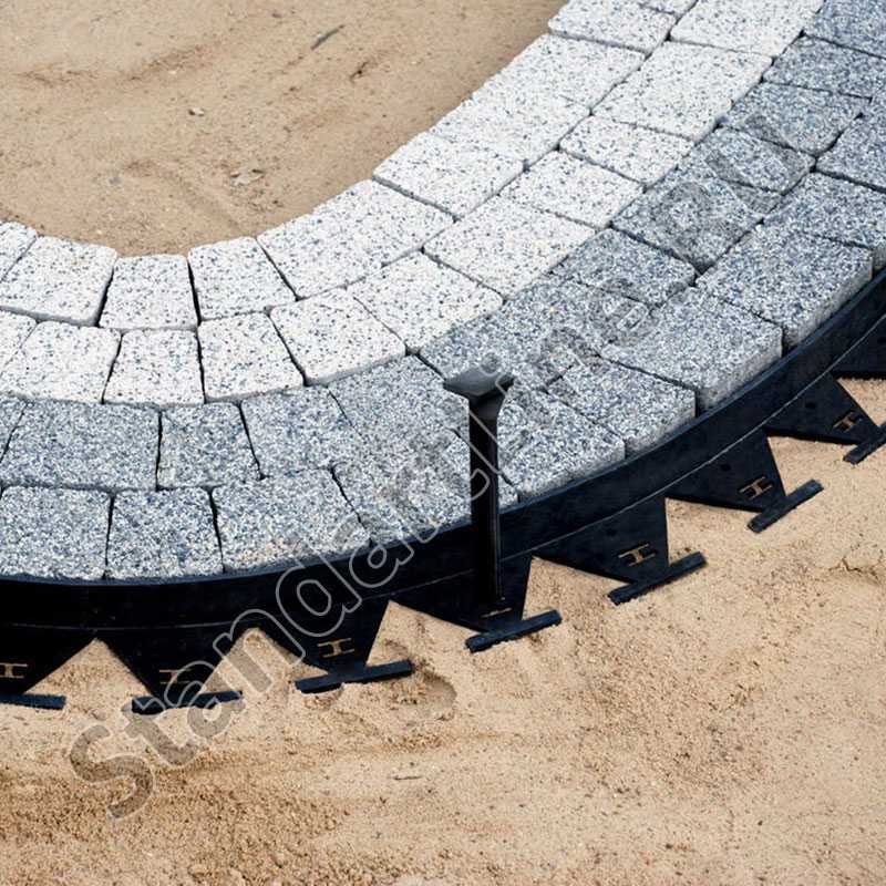 Бордюры для тротуарной плитки: установка своими руками, размеры и формы бордюров для тротуаров, как правильно выставить поребрик