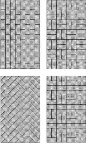 Варианты укладки тротуарной плитки: примеры в схемах и рисунках, фото и видео