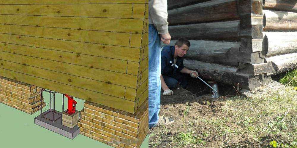 Замена фундамента старого деревянного дома своими руками
