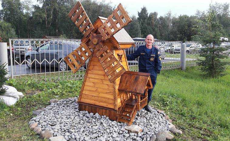 Декоративная ветряная мельница для сада своими руками: 52 фото креативных примеров украшения