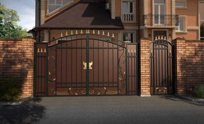 Ворота и калитки для частного дома: раздельные и с калиткой внутри