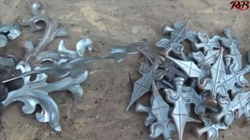 Ворота из профнастила с элементами ковки своими руками по образцам