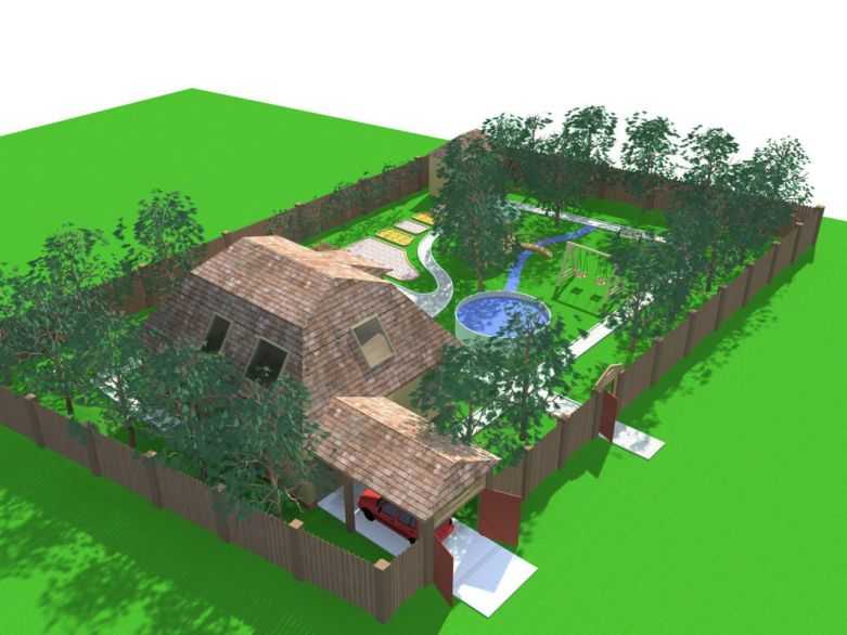 Ландшафтный дизайн 15 соток (63 фото): схема планировки участка с домом, гаражом и баней, проекты и варианты оформления