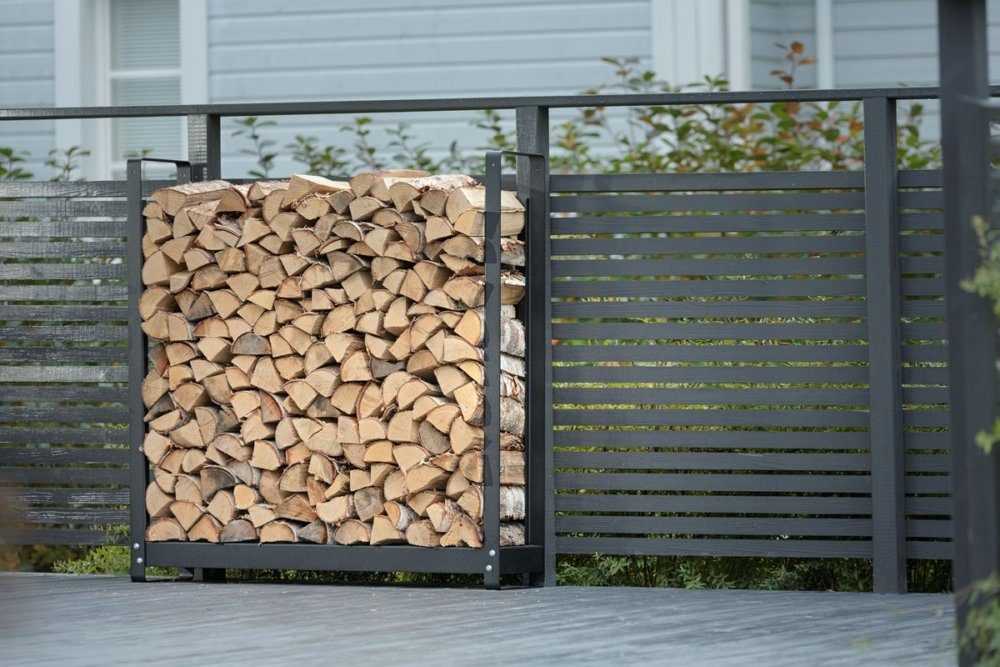 Поленница для дров — виды конструкций и 70 практичных вариантов для частного дома