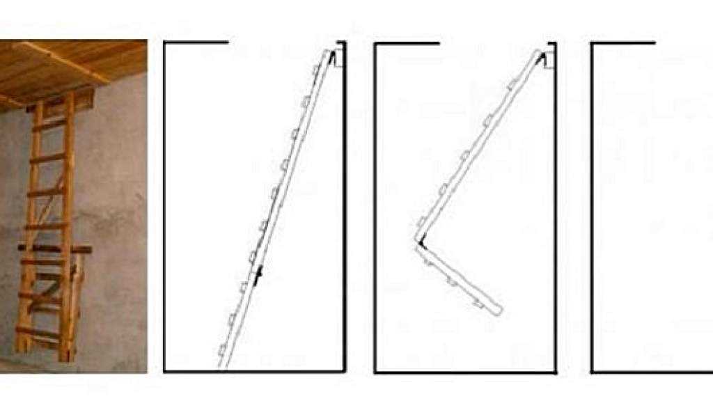 Чердачная лестница с люком своими руками (46 фото): чертежи складных конструкций, монтаж и установка лестницы на чердак