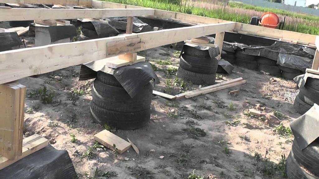 Фундамент из покрышек — дешево, надежно, легко. инструкция по устройству фундамента из покрышек своими руками.
