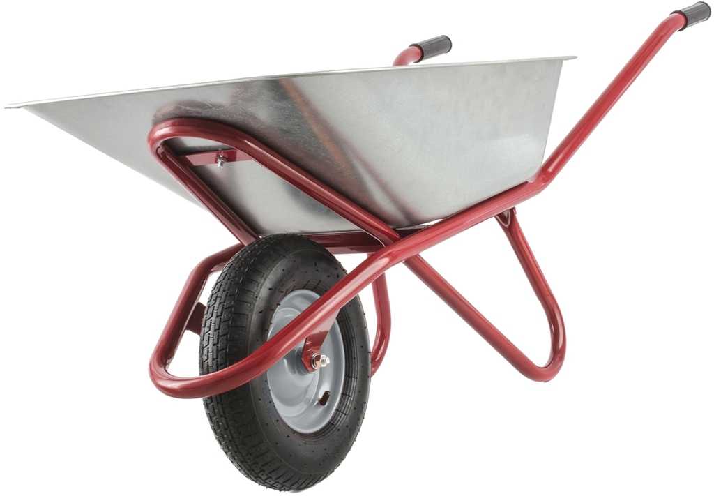 Строительная двухколесная тачка: выбираем 2-колесную тележку с литыми колесами, особенности моделей