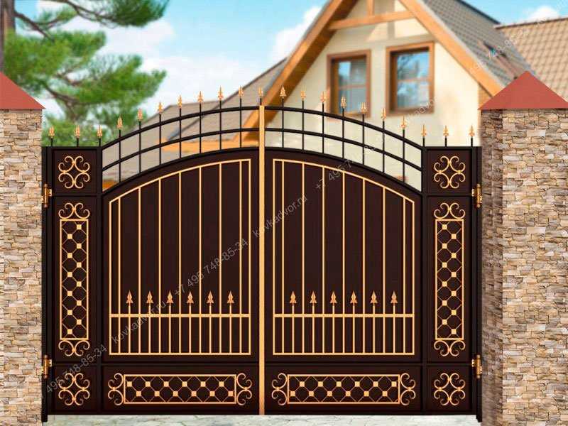 Ворота и калитка для частного дома — фото лучших вариантов