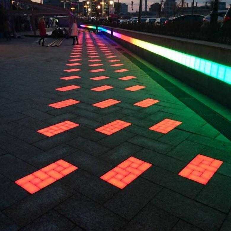 Светящаяся тротуарная плитка своими руками: 2 способа производства +видео
