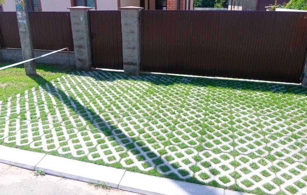 Экостоянка на даче: газонная решетка для парковки и садовой дорожки